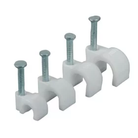 Hammering cable clip with nail, diameter 4mm, AMPUL.eu