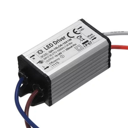 Zasilacz do 10 diod LED 1W, 15-34V, 350mA, IP67, AMPUL.eu