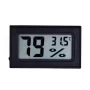 Digitalt hygrometer/termometer, sort, -50°C til 70°C