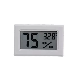 Digitalni higrometer/termometer, -50°C - 70°C, bela barva