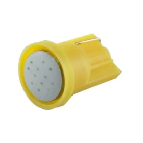 COB LED T10, W5W 1W - Žltá, AMPUL.eu